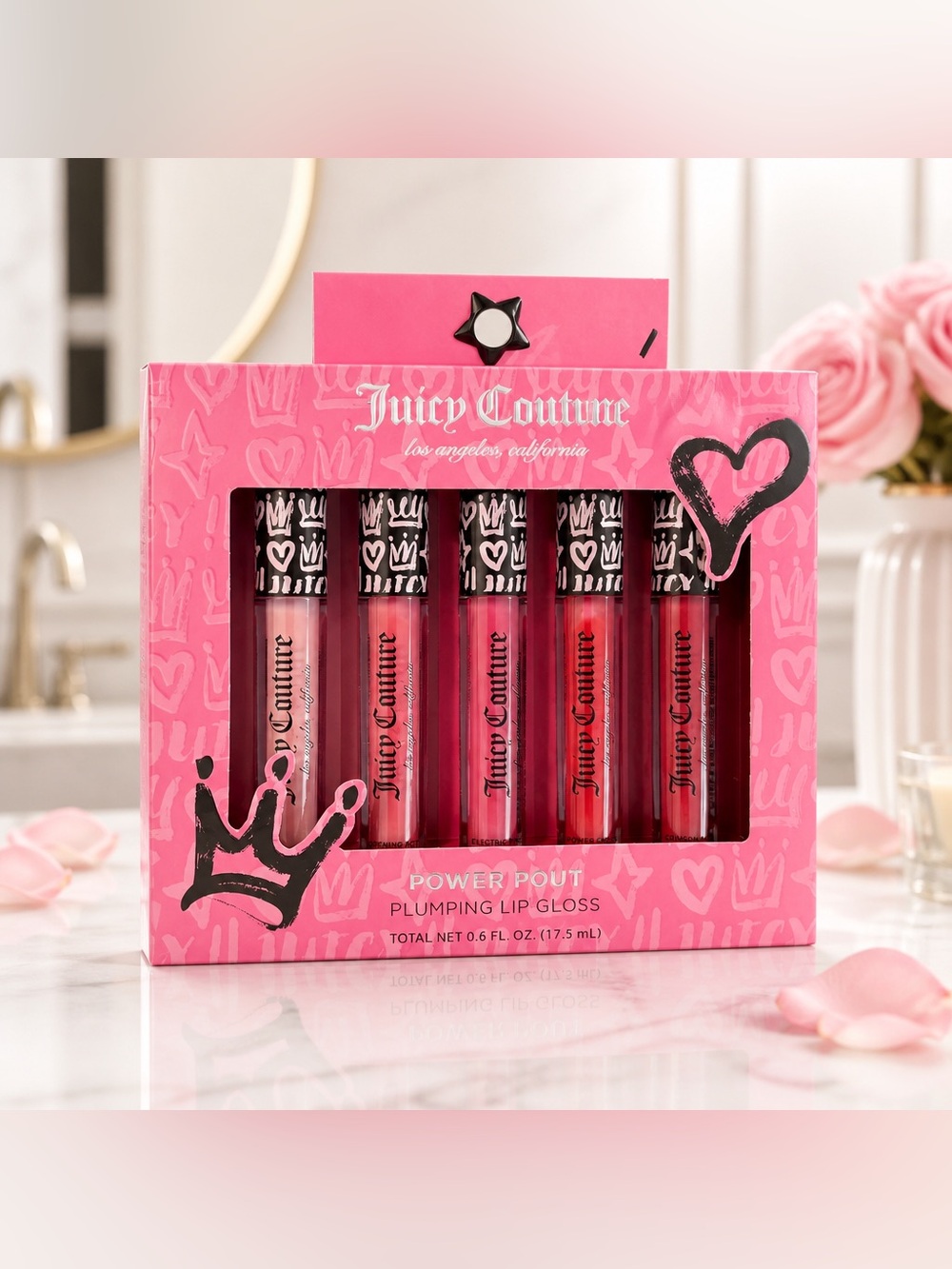 Juicy Couture Power Pout Plumping Lip Gloss 6-Piece Set